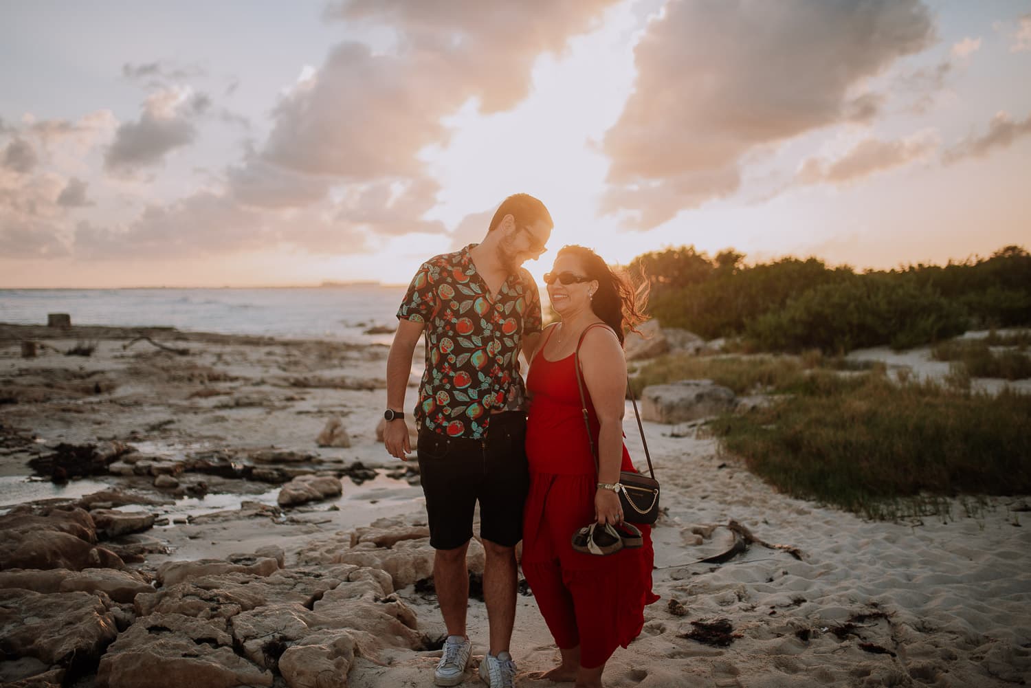 Fotografía de save the date en Cancun por Jesús Amaya fotógrafo de bodas destino en México